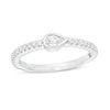 Thumbnail Image 0 of Vera Wang Love Collection 0.30 CT. T.W. Pear-Shaped Diamond Sideways Stackable Band in 14K White Gold