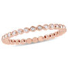 0.24 CT. T.W. Diamond Eternity Wedding Band in 10K Rose Gold