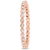 0.24 CT. T.W. Diamond Eternity Wedding Band in 10K Rose Gold