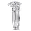 0.73 CT. T.W. Diamond Flower Frame Vintage-Style Bridal Set in 10K White Gold