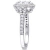 Thumbnail Image 1 of 0.98 CT. T.W. Multi-Diamond Double Frame Engagement Ring in 14K White Gold