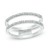 Convertibilities 0.16 CT. T.W. Diamond Twist Three-in-One Ring in Sterling Silver and 10K Gold