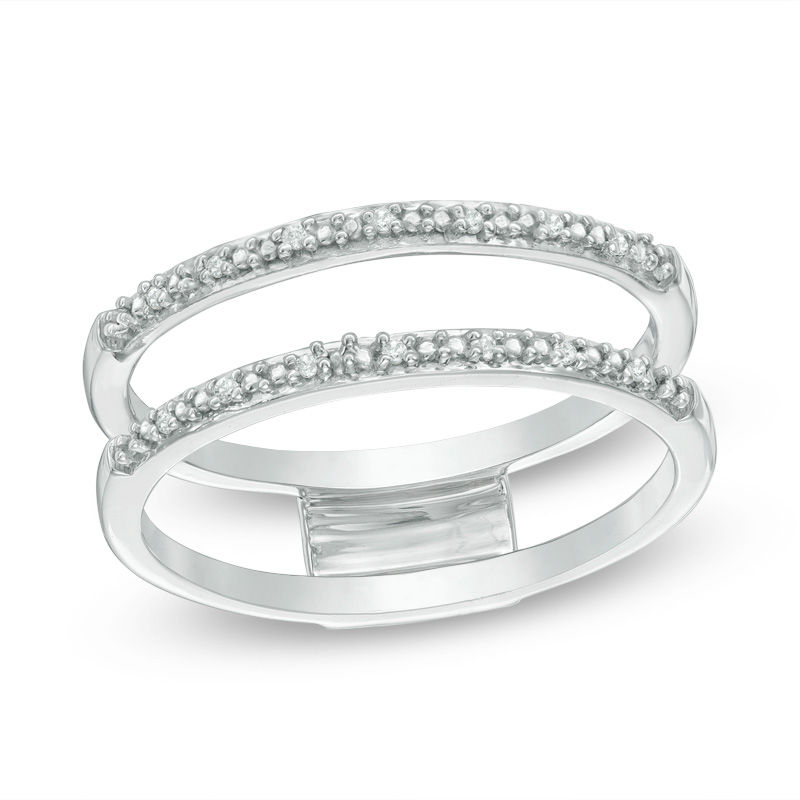 Convertibilities 0.16 CT. T.W. Diamond Twist Three-in-One Ring in Sterling Silver and 10K Gold|Peoples Jewellers