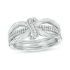 Thumbnail Image 0 of Convertibilities 0.20 CT. T.W. Diamond "S" Three-in-One Ring in Sterling Silver