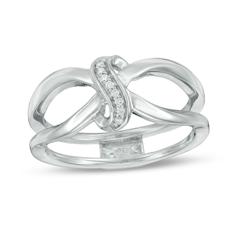 Convertibilities 0.20 CT. T.W. Diamond "S" Three-in-One Ring in Sterling Silver|Peoples Jewellers
