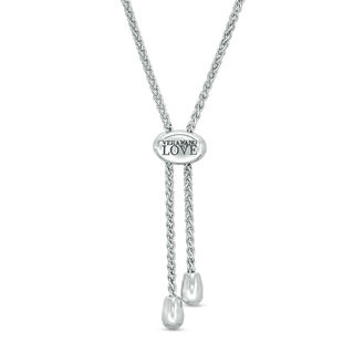 The Kindred Heart from Vera Wang Love Collection CT. T.W. Diamond Bolo Bracelet in Sterling Silver