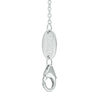 Vera Wang Love Collection Blue Sapphire and Diamond Accent Open Circle Necklace in Sterling Silver - 19"