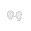 0.15 CT. T.W. Pear-Shaped Diamond Solitaire Stud Earrings in 10K White Gold