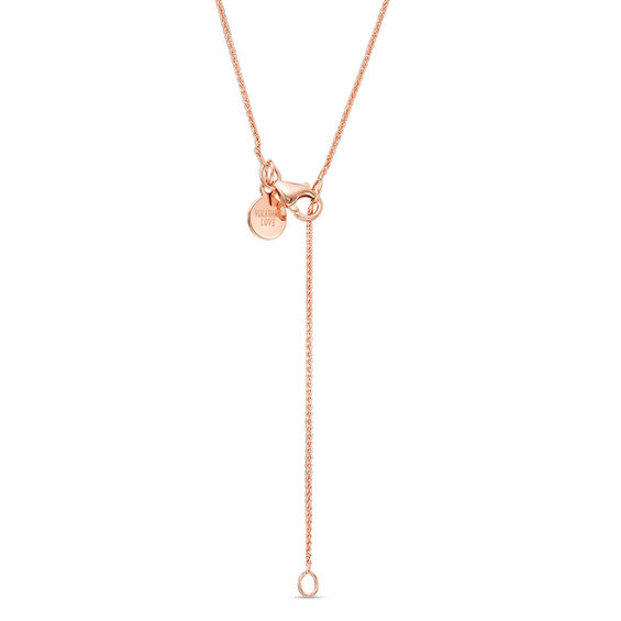 The Kindred Heart from Vera Wang Love Collection Mini Necklace in 14K Rose Gold - 19"