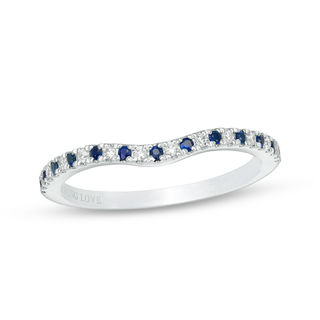 Vera wang diamond and sapphire band sale