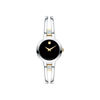 Ladies' Movado Amorosa® 0.07 CT. T.W. Diamond Two-Tone Bangle Watch with Black Dial (Model: 0607185)