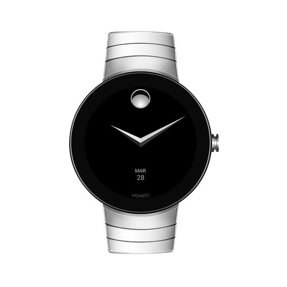 Peoples Men s Movado Sapphire Watch with Black Dial Model 0606092 Bayshore Shopping Centre