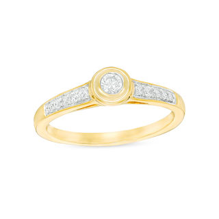 0.18 CT. T.W. Diamond Promise Ring in 10K Gold