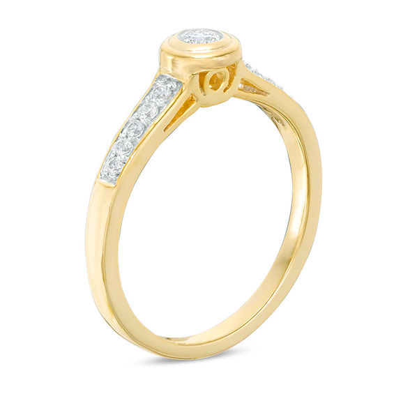 0.18 CT. T.W. Diamond Promise Ring in 10K Gold