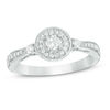 Thumbnail Image 0 of 0.23 CT. T.W. Diamond Frame Promise Ring in Sterling Silver