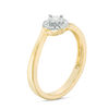 Thumbnail Image 2 of 0.085 CT. T.W. Diamond Frame Bypass Promise Ring in 10K Gold