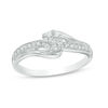 Thumbnail Image 0 of 0.18 CT. T.W. Composite Diamond Bypass Promise Ring in 10K White Gold