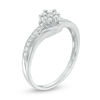 Thumbnail Image 1 of 0.18 CT. T.W. Composite Diamond Bypass Promise Ring in 10K White Gold