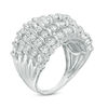 2.00 CT. T.W. Diamond Spiral Multi-Row Anniversary Ring in 10K White Gold