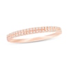 Thumbnail Image 0 of 0.10 CT. T.W. Diamond Double Row Anniversary Band in 10K Rose Gold