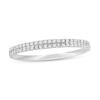 Thumbnail Image 0 of 0.10 CT. T.W. Diamond Double Row Band in 10K White Gold