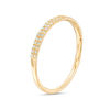 Thumbnail Image 1 of 0.10 CT. T.W. Diamond Double Row Band in 10K Gold