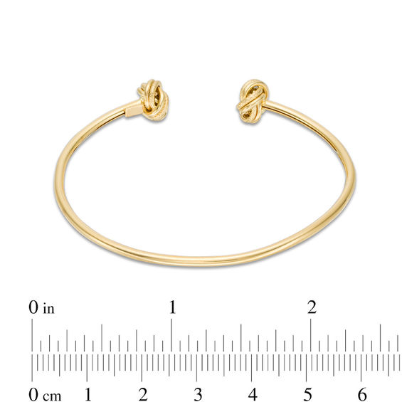 Love Knot Flexible Cuff in 14K Gold