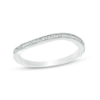 Convertibilities 0.10 CT. T.W. Diamond Interlocking Loops Three-in-One Ring in Sterling Silver