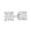 0.10 CT. T.W. Diamond Solitaire Stud Earrings in Sterling Silver