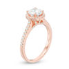 Thumbnail Image 1 of Celebration Canadian Ideal 1.30 CT. T.W. Certified Diamond Frame Engagement Ring in 14K Rose Gold (I/I1)
