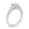 Thumbnail Image 1 of 0.75 CT. T.W. Diamond Alternating Shank Engagement Ring in 14K White Gold