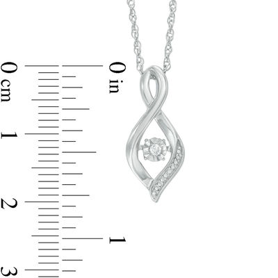 Unstoppable Love™ Diamond Accent Flame-Shaped Pendant in Sterling Silver