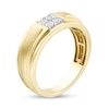 Men's 0.04 CT. T.W. Quad Diamond Anniversary Band in 10K Gold