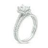 Thumbnail Image 1 of 1.20 CT. T.W. Certified Emerald-Cut Diamond Frame Bridal Set in 14K White Gold (I/SI2)