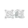 Thumbnail Image 0 of 1.50 CT. T.W. Certified Princess-Cut Diamond Solitaire Stud Earrings in 14K White Gold (J/I2)