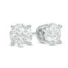 Thumbnail Image 1 of 4.00 CT. T.W. Certified Diamond Solitaire Stud Earrings in 14K White Gold (J/I2)