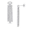 Thumbnail Image 0 of Lab-Created White Sapphire Chandelier Drop Earrings in Sterling Silver