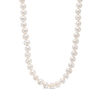 Thumbnail Image 0 of 7.5-8.0mm Freshwater Cultured Pearl Strand Necklace with Sterling Silver Filigree Clasp-24"