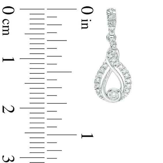 Interwoven™ CT. T.W. Diamond Drop Earrings in 10K Gold