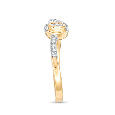 Interwoven™ 0.10 CT. T.W. Diamond Ring in 10K Gold