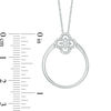 Convertibilities 0.16 CT. T.W. Diamond Clover Two-in-One Pendant and Ring Set in 10K Gold