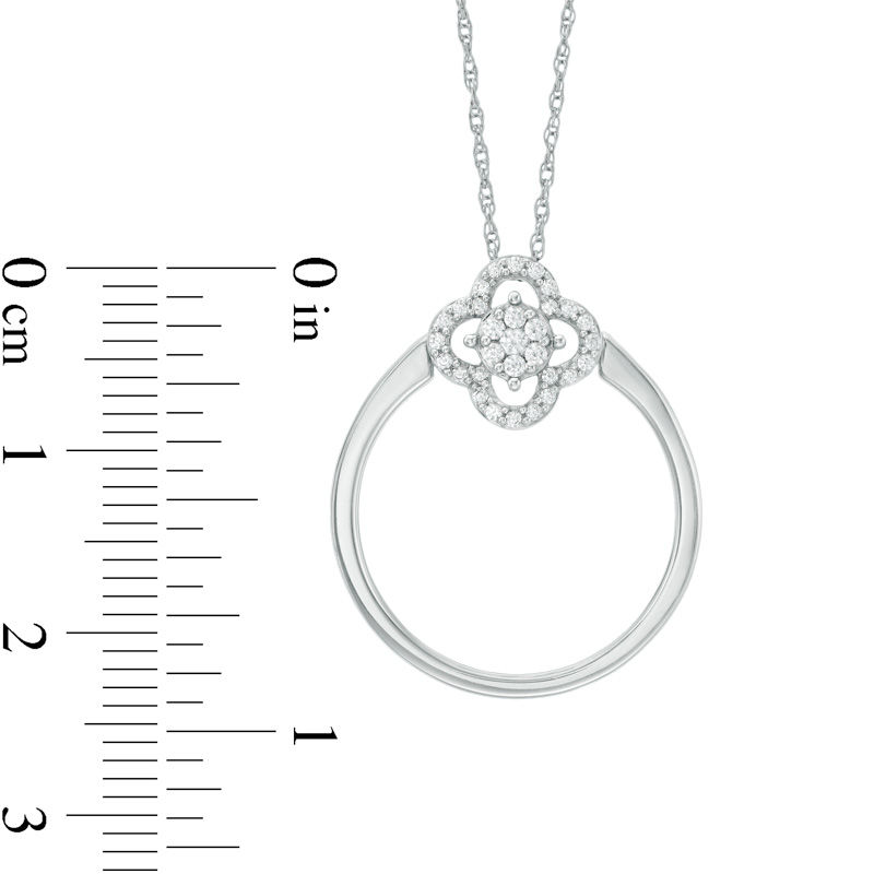 Convertibilities 0.16 CT. T.W. Diamond Clover Two-in-One Pendant and Ring Set in 10K Gold|Peoples Jewellers