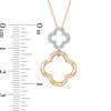 Convertibilities 0.10 CT. T.W. Diamond Clover Three-in-One Pendant in 10K Two-Tone Gold