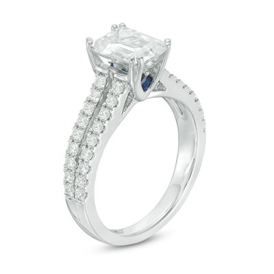 Vera Wang Love Collection 1.95 CT. T.W. Certified Emerald-Cut Diamond Engagement Ring in Platinum (I/SI2)