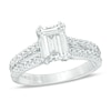 Vera Wang Love Collection 1.95 CT. T.W. Certified Emerald-Cut Diamond Engagement Ring in 14K White Gold (I/SI2)