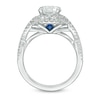 Vera Wang Love Collection 1.95 CT. T.W. Certified Diamond Frame Twist Engagement Ring in 14K White Gold (I/SI2)