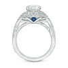 Vera Wang Love Collection 1.95 CT. T.W. Certified Diamond Frame Twist Engagement Ring in Platinum (I/SI2)