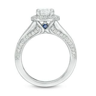 Vera Wang Love Collection 1.69 CT. T.W. Certified Diamond Frame Engagement Ring in 14K White Gold (I/SI2)