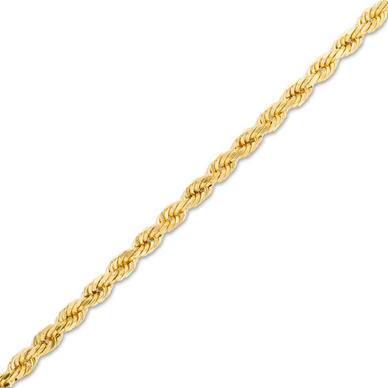 Italian Gold 3.0mm Rope Chain Necklace and Bracelet Set in 14K Gold - 22"