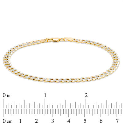 Italian Gold Men's 4.7mm Curb Chain Bracelet in 14K Gold - 8.25"